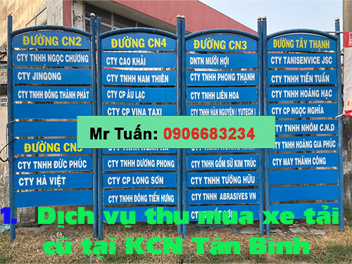 Dịch vụ thu mua xe tải cũ tại KCN Tân Bình giá cao